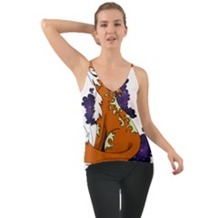 Fuchs-comic-music-wild-animal-cute Chiffon Cami by 99art