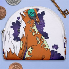 Fuchs-comic-music-wild-animal-cute Horseshoe Style Canvas Pouch by 99art