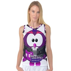 Bird-music-animation-animal Women s Basketball Tank Top by 99art