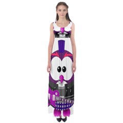 Bird-music-animation-animal Empire Waist Maxi Dress by 99art