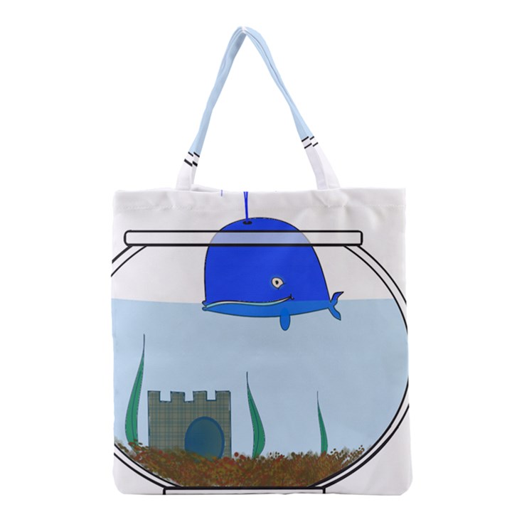 Wal-fish-small-world-lake-sea Grocery Tote Bag