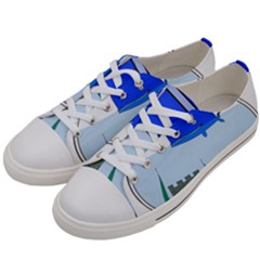 Wal-fish-small-world-lake-sea Men s Low Top Canvas Sneakers by 99art