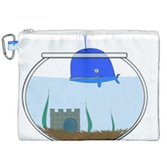 Wal-fish-small-world-lake-sea Canvas Cosmetic Bag (xxl) by 99art