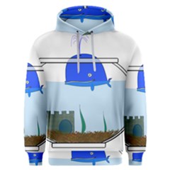 Wal-fish-small-world-lake-sea Men s Overhead Hoodie by 99art