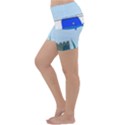 Wal-fish-small-world-lake-sea Lightweight Velour Yoga Shorts View2