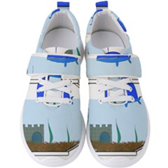 Wal-fish-small-world-lake-sea Men s Velcro Strap Shoes by 99art