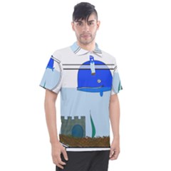 Wal-fish-small-world-lake-sea Men s Polo Tee by 99art