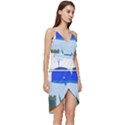 Wal-fish-small-world-lake-sea Wrap Frill Dress View3