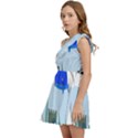 Wal-fish-small-world-lake-sea Kids  One Shoulder Party Dress View3