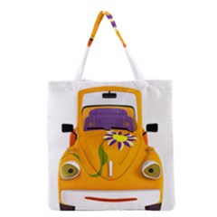 Car-transportation-cartoon-comic Grocery Tote Bag by 99art