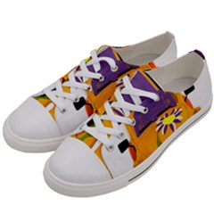 Car-transportation-cartoon-comic Women s Low Top Canvas Sneakers by 99art