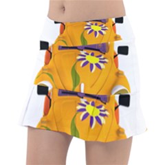 Car-transportation-cartoon-comic Classic Tennis Skirt