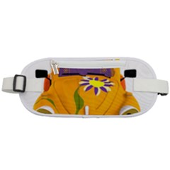 Car-transportation-cartoon-comic Rounded Waist Pouch by 99art