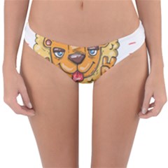 Animation-lion-animals-king-cool Reversible Hipster Bikini Bottoms by 99art