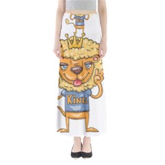 Animation-lion-animals-king-cool Full Length Maxi Skirt by 99art