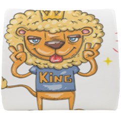 Animation-lion-animals-king-cool Seat Cushion by 99art