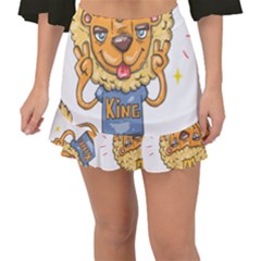 Animation-lion-animals-king-cool Fishtail Mini Chiffon Skirt by 99art