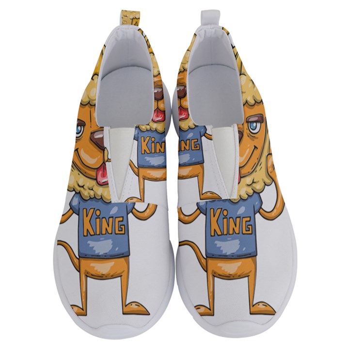 Animation-lion-animals-king-cool No Lace Lightweight Shoes