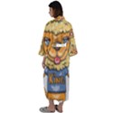 Animation-lion-animals-king-cool Maxi Satin Kimono View2