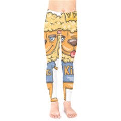 Animation-lion-animals-king-cool Kids  Classic Winter Leggings by 99art