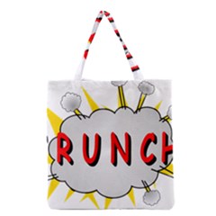 Comic-noise-paleness-explosion Grocery Tote Bag by 99art