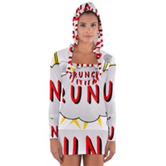 Comic-noise-paleness-explosion Long Sleeve Hooded T-shirt by 99art