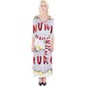 Comic-noise-paleness-explosion Quarter Sleeve Wrap Maxi Dress View1