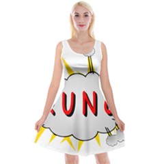 Comic-noise-paleness-explosion Reversible Velvet Sleeveless Dress by 99art