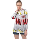 Comic-noise-paleness-explosion Long Sleeve Satin Shirt View1