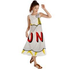 Comic-noise-paleness-explosion Summer Maxi Dress by 99art