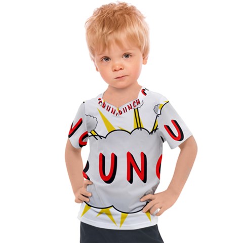 Comic-noise-paleness-explosion Kids  Sports Tee by 99art