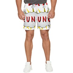 Comic-noise-paleness-explosion Men s Runner Shorts