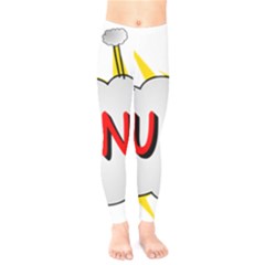 Comic-noise-paleness-explosion Kids  Classic Winter Leggings by 99art