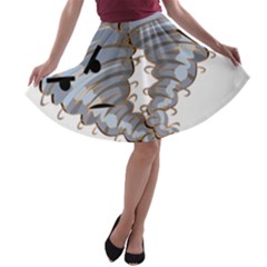 Tornado-twister-angry-comic A-line Skater Skirt by 99art