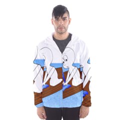 Spirit-boat-funny-comic-graphic Men s Hooded Windbreaker by 99art