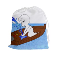 Spirit-boat-funny-comic-graphic Drawstring Pouch (2xl) by 99art