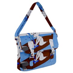 Spirit-boat-funny-comic-graphic Buckle Messenger Bag by 99art