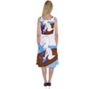 Spirit-boat-funny-comic-graphic Midi Sleeveless Dress View2