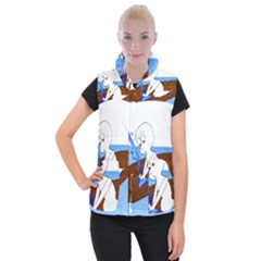 Spirit-boat-funny-comic-graphic Women s Button Up Vest by 99art