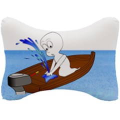 Spirit-boat-funny-comic-graphic Seat Head Rest Cushion by 99art