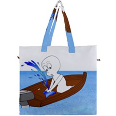 Spirit-boat-funny-comic-graphic Canvas Travel Bag by 99art