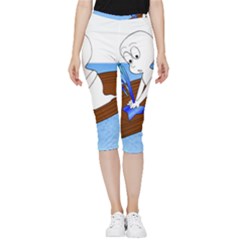 Spirit-boat-funny-comic-graphic Inside Out Lightweight Velour Capri Leggings  by 99art