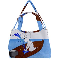 Spirit-boat-funny-comic-graphic Double Compartment Shoulder Bag by 99art