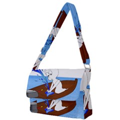 Spirit-boat-funny-comic-graphic Full Print Messenger Bag (l) by 99art