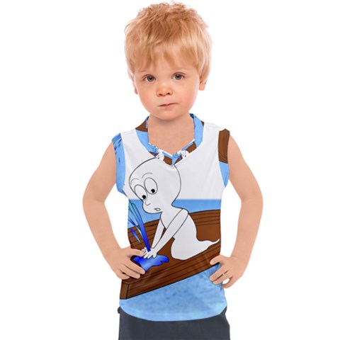 Spirit-boat-funny-comic-graphic Kids  Sport Tank Top by 99art