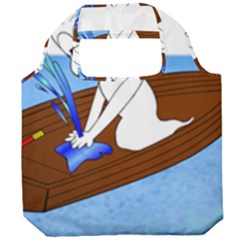 Spirit-boat-funny-comic-graphic Foldable Grocery Recycle Bag by 99art