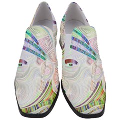 Maasai-man-people-abstract Women Slip On Heel Loafers by 99art