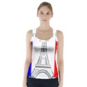 Eiffel-tower-france-flag-tower- Racer Back Sports Top View1