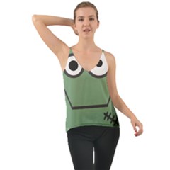 Cartoon-cute-frankenstein-halloween Chiffon Cami by 99art