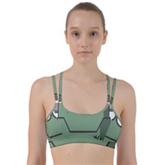 Cartoon-cute-frankenstein-halloween Line Them Up Sports Bra by 99art